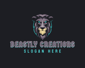 Lion Beast Gamer logo design