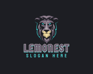 Aggresive - Lion Beast Gamer logo design