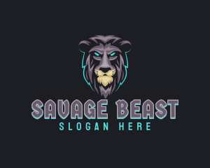 Lion Beast Gamer logo design