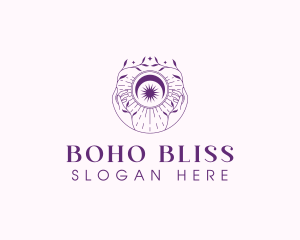 Celestial Hand Boho logo design