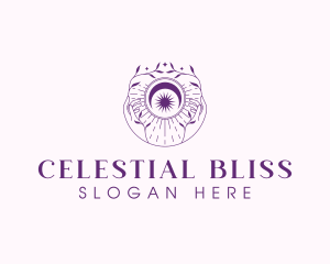 Celestial Hand Boho logo design