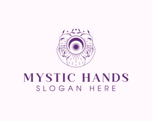 Celestial Hand Boho logo design