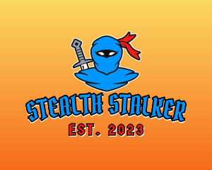 Ninja Swordsman Assassin  logo design