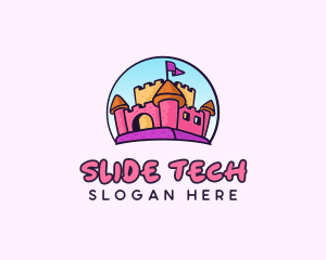 Slide - Bounce House Playground logo design