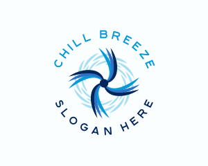 Fan Swirl Breeze logo design