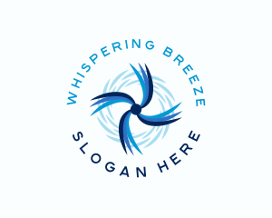 Fan Swirl Breeze logo design