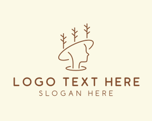 Eco Friendly - Woman Environment Hat logo design