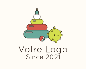 Childcare - Colorful Toddler Toy logo design