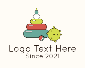 Childcare - Colorful Toddler Toy logo design