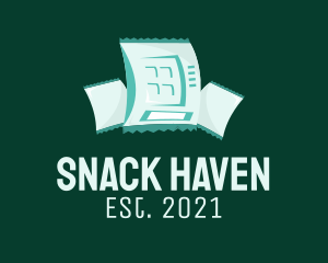 Snack Bar - Chips Vending Machine logo design