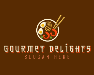 Ramen Noodles Dining logo design