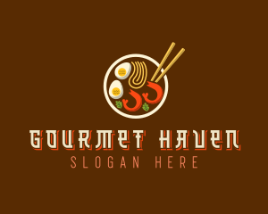 Ramen Noodles Dining logo design