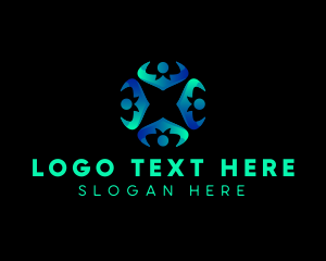 Ngo - People Community Organization logo design
