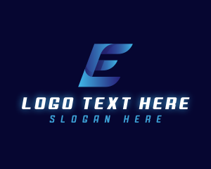 Multimedia - Creative Firm Digital Letter E logo design