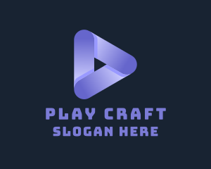 Advertising Play Button logo design