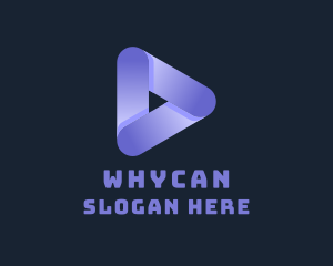 Vlogging - Advertising Play Button logo design