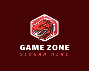 Dinosaur Raptor Gaming logo design