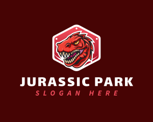 Jurassic - Dinosaur Raptor Gaming logo design