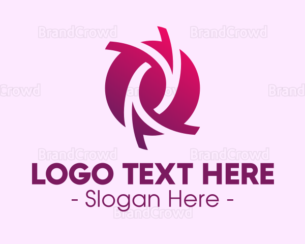 Abstract Purple Circle Logo