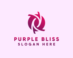 Abstract Purple Circle  logo design