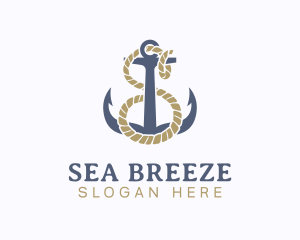 Nautical Anchor Letter S logo design