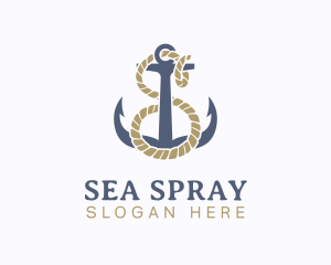 Nautical Anchor Letter S logo design