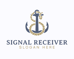 Nautical Anchor Letter S logo design