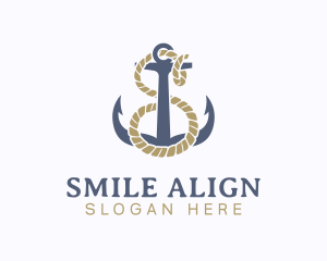 Nautical Anchor Letter S logo design