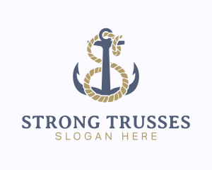 Nautical Anchor Letter S logo design