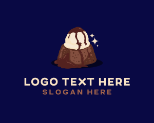 Eclair - Cake Chocolate Pastry logo design