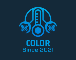 Thermostat - Thermometer Cooling Wrench logo design