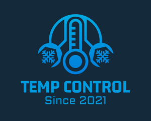 Thermostat - Thermometer Cooling Wrench logo design