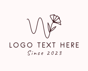 Event Planner - Tulip Letter W logo design