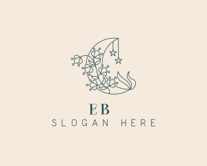 Floral Boho Moon Logo