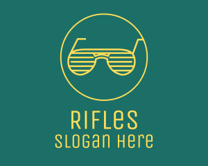 Yellow Summer Sunglasses  Logo