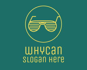 Yellow Summer Sunglasses  Logo