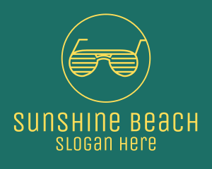 Summer - Yellow Summer Sunglasses logo design