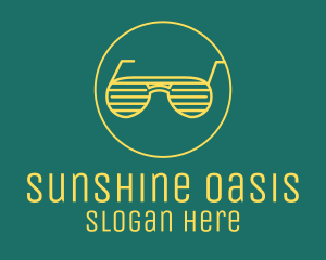 Summer - Yellow Summer Sunglasses logo design