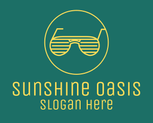 Yellow Summer Sunglasses  logo design