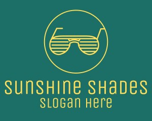 Sunglasses - Yellow Summer Sunglasses logo design