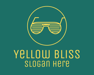 Yellow - Yellow Summer Sunglasses logo design