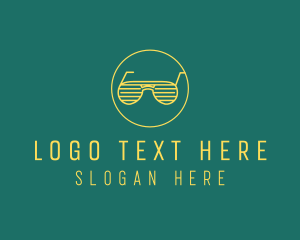 Yellow Summer Sunglasses  logo design