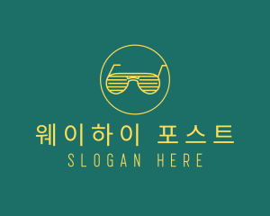 Yellow Summer Sunglasses  logo design