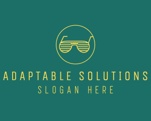 Yellow Summer Sunglasses  logo design