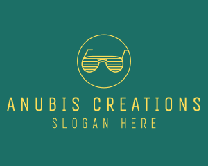 Yellow Summer Sunglasses  logo design