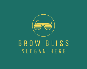 Yellow Summer Sunglasses  logo design