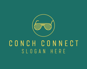 Yellow Summer Sunglasses  logo design