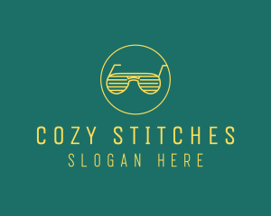 Yellow Summer Sunglasses  logo design