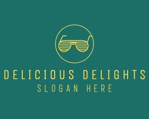 Yellow Summer Sunglasses  logo design