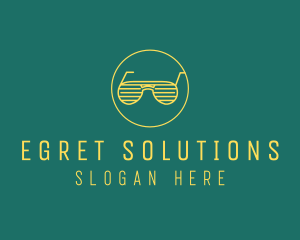 Yellow Summer Sunglasses  logo design